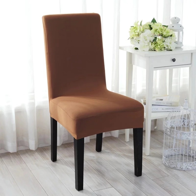 High Quality Hotel Stretchable Spandex Chair Seat Cover Elastic Cheap Black Chair Covers For Plastic Chairs Seat Protector