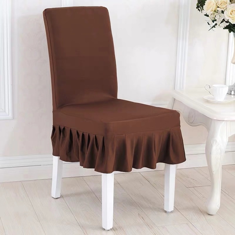 High Quality Hotel Stretchable Spandex Chair Seat Cover Elastic Cheap Black Chair Covers For Plastic Chairs Seat Protector