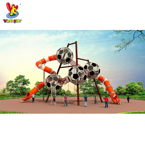 Kids outdoor school yard toys playground football tower series playsets outdoor children playground