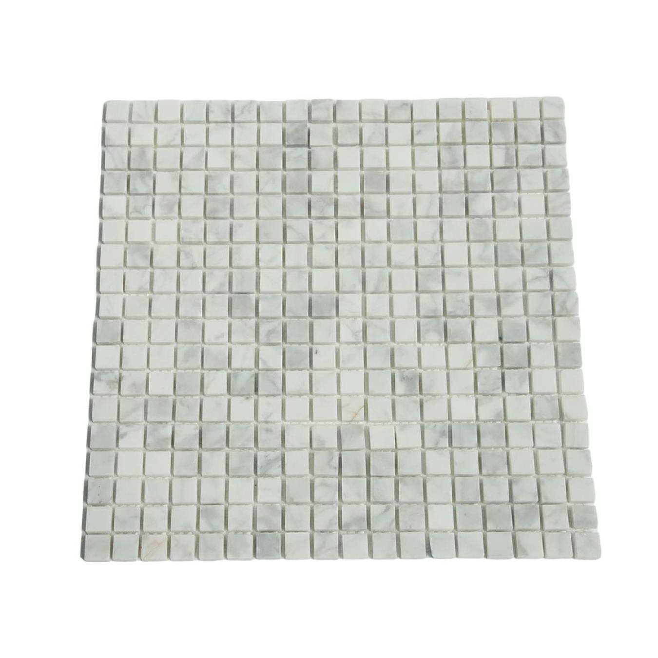 JK Waterjet Floor Wall rhombus Kitchen Backsplash peel and stick tile white Stone Bathroom marble mosaic tiles