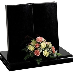 JK Book Memorial Headstones Customized Size Granite Tombstone Polished Surface Headstones Monument Stone