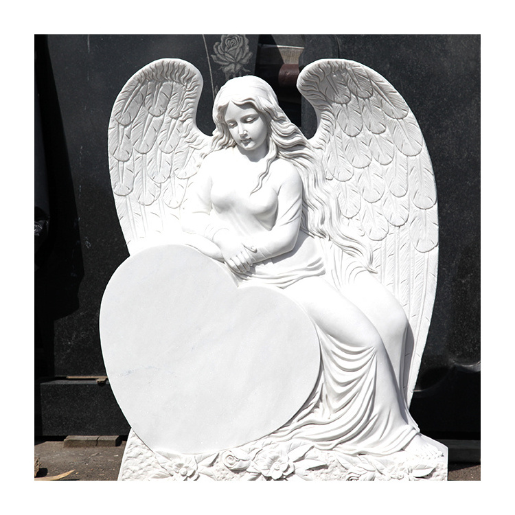 JK tombstones granite cemetery Heart Shaped Cemetery Cheap Upright Black Marble Grave Headstone Tombstone Prices