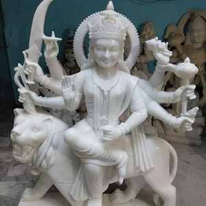 JK Stone Statue Outdoor Outdoor Antique Life Size Indian Stone Lord Shiva Sculpture Marble durga maa statue