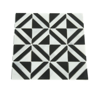 JK 10-Pieces Herringbone Faux Marble Mixed Silver Aluminum Mosaic Stick on Tiles Peel and Stick Backsplash for Home Decor