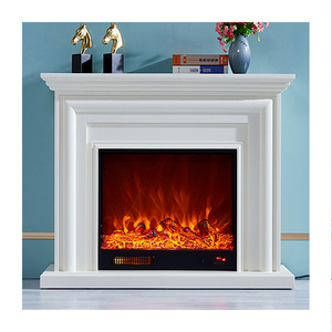 JK Classic Carved Home Decorative Classic Design Indoor Marble Fireplace Frame Mantel Statue