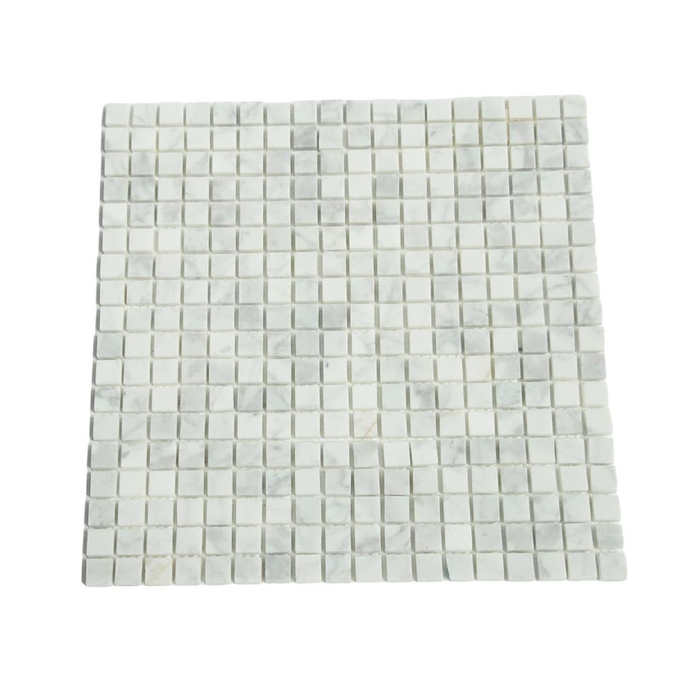 JK 10-Pieces Herringbone Faux Marble Mixed Silver Aluminum Mosaic Stick on Tiles Peel and Stick Backsplash for Home Decor