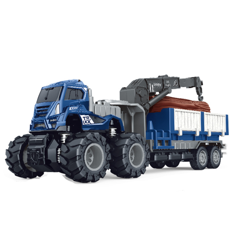 KLX New 1:43 4wd trailer truck toy kid toys transport car diecast toys for wholesale OEM/ODM