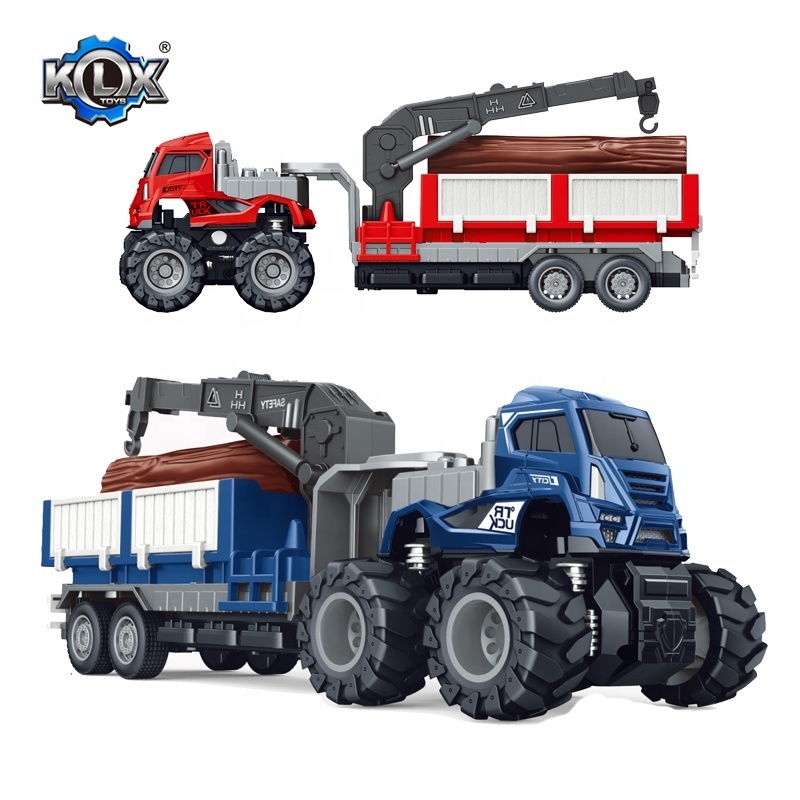 KLX New 1:43 4wd trailer truck toy kid toys transport car diecast toys for wholesale OEM/ODM