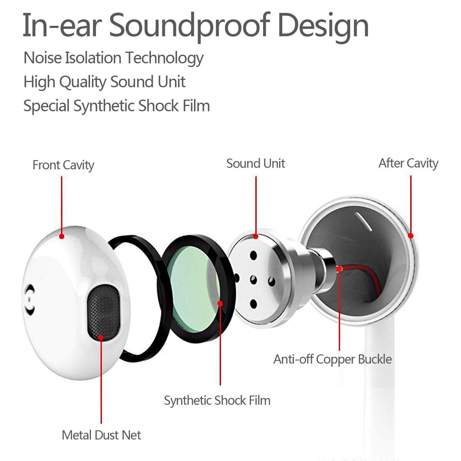 In Ear Earphone With Mic Earbuds Stereo Type-c Headphone Wired For Iphone Android