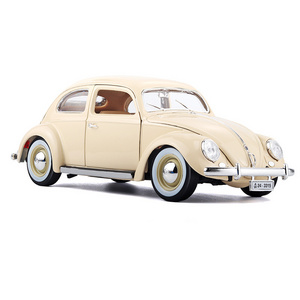 Meritor Volkswagen Beetle Simulation Retro Alloy Car Model Collectible Die-casting Car Child Boy Toy Decoration Collection