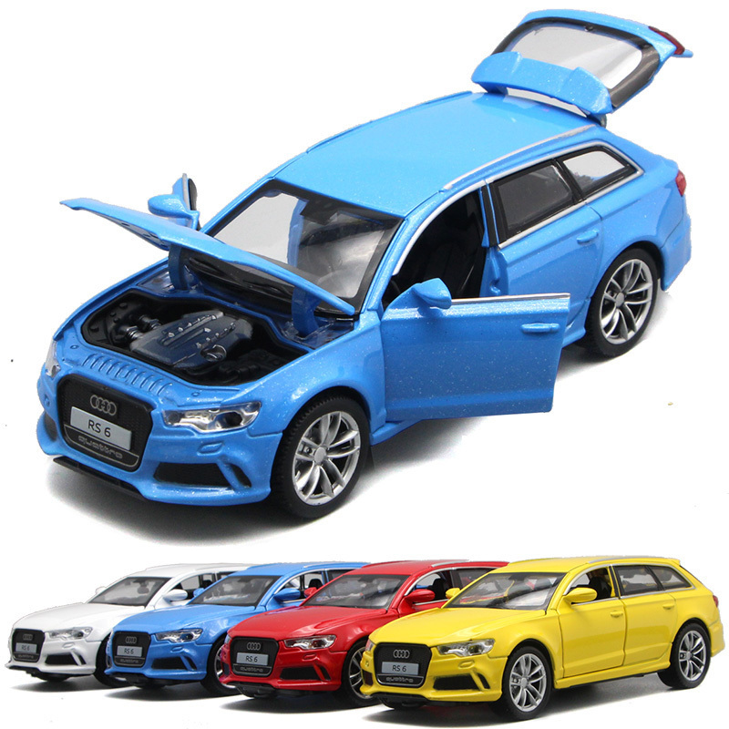 Gift birthday kid metal pull back toy diecast metal model boys toys model cars audi car collection ornaments hi