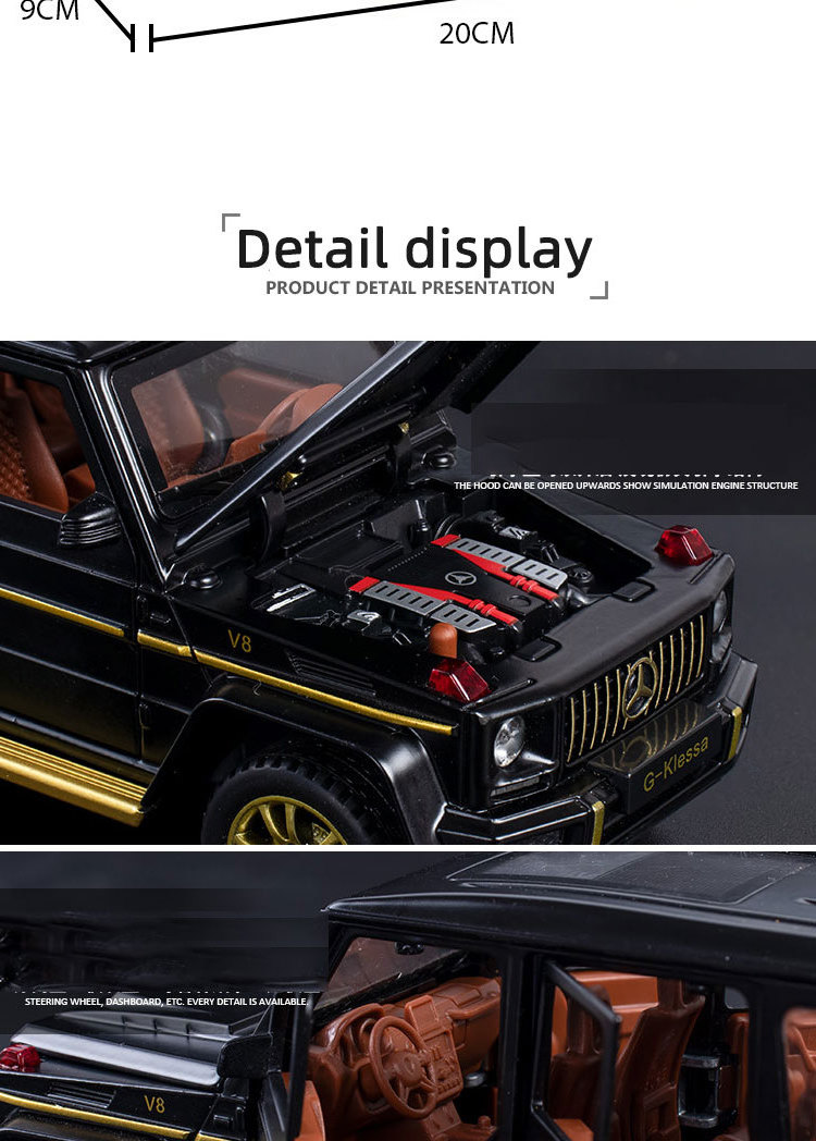 Hight quality  Benz G63  MODEL TOY CAR pull back truck pull back truck gift birthday kid diecast 1:32