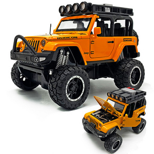 Kids gift ideas 1/32 diecast  toys  boys car decoration toy high quality pull back diecast Wrangler model car hi