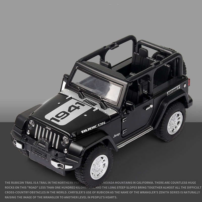 Kids gift ideas 1/32 diecast  toys  boys car decoration toy high quality pull back diecast Wrangler model car hi