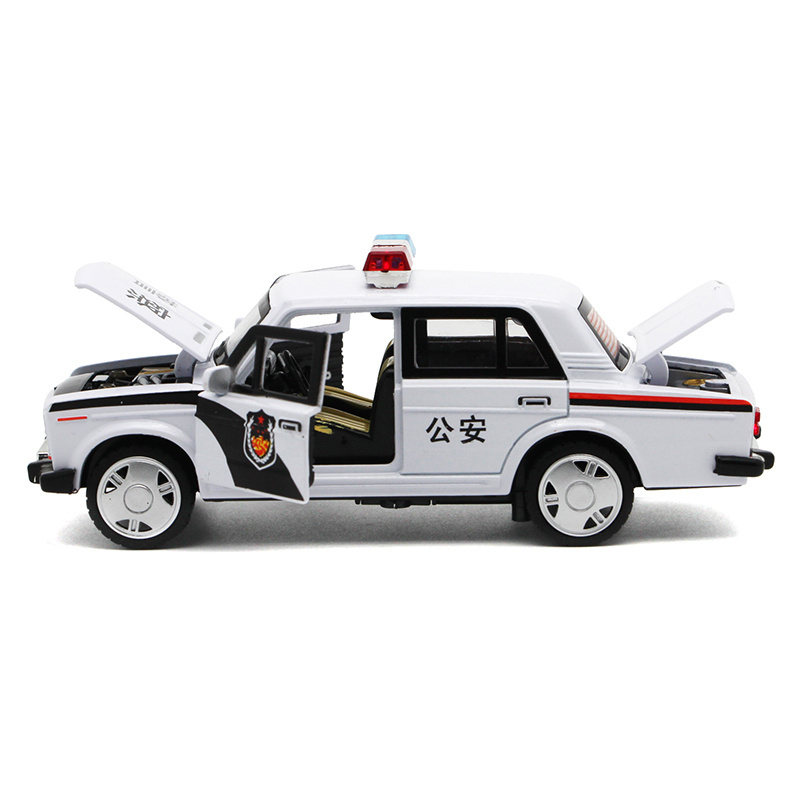 Toys for boys gift birthday kidpull back car alloy diecast police car model diecast classic lada cars hi