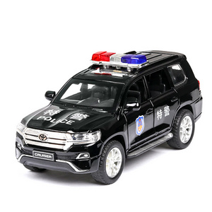 toyota model  police car toy  for boys diecast model car toy gift for kids pull back toy car hi