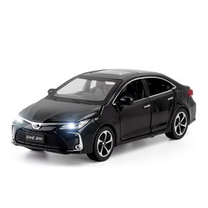 New product collection recommendation 1/32 Corolla die-casting model car toy pull back sound and light die-casting toy car