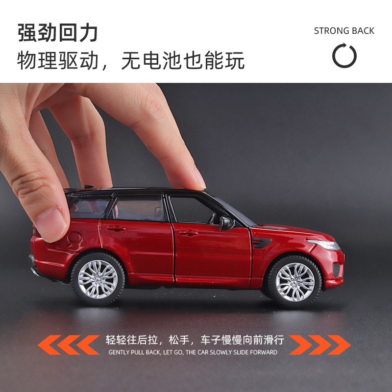 1/36 Land Rover Defender alloy pull back car toy high quality diecast cars birthday gift boys car decoration item