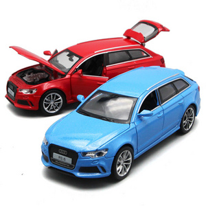 Gift birthday kid metal pull back toy diecast metal model boys toys model cars audi car collection ornaments hi