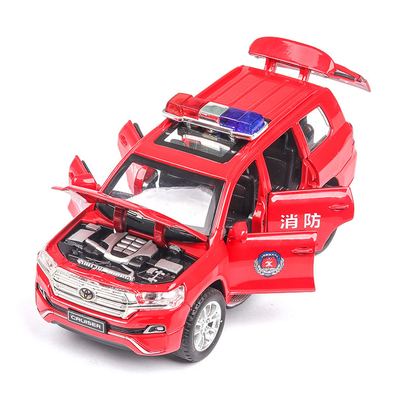 toyota model  police car toy  for boys diecast model car toy gift for kids pull back toy car hi