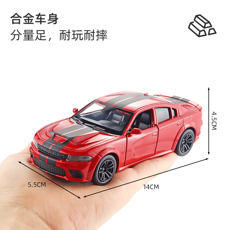 1/36 Dodge Ares SRT Metal Pull Back Toy Car Boy Children's Toy Diecast Toy Car Children's Christmas Gift