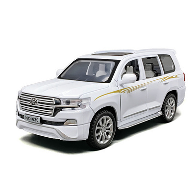 Car decoration toyota land cruiser model car diecast model metal pull back toy cars