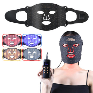 Wholesale 4 Color Soft Infrared Red Led Light Therapy SODOLUX Silicone Led Facial Light Therapy Mask