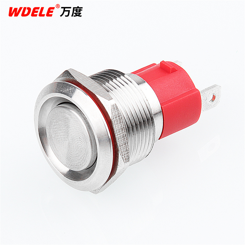 19mm 10A high power mechanical metal push with ring LED power supply button switch remote control