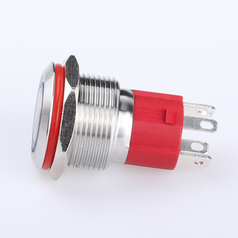 19MM high current ring power type luminous LED stainless steel metal button switch 15A power remote control