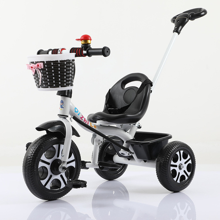 wholesale kids' tricycle tricycles bike for kids baby child multi-function 3 wheel toddler tricycle with back seat