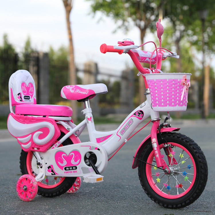 Cheap Factory Price children's Boys Girls Bike Children Pedal Bicycle Bike with doll seat Training Wheel 18 inch