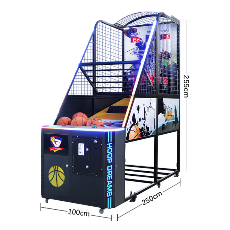 Buy commercial crazy hoop street arcade basketball shooting game machine for sale coin operated