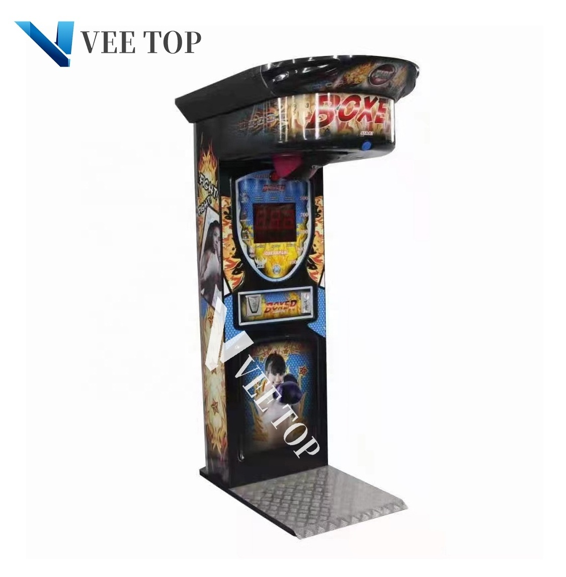 indoor amusement park adult coin operated sport arcade boxing games punch game machine