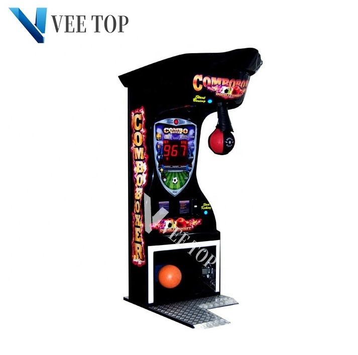 indoor amusement park adult coin operated sport arcade boxing games punch game machine