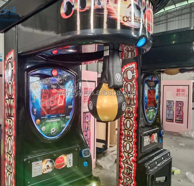 indoor amusement park adult coin operated sport arcade boxing games punch game machine