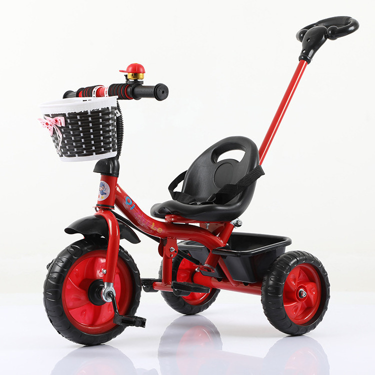 wholesale kids' tricycle tricycles bike for kids baby child multi-function 3 wheel toddler tricycle with back seat