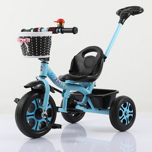 wholesale kids' tricycle tricycles bike for kids baby child multi-function 3 wheel toddler tricycle with back seat