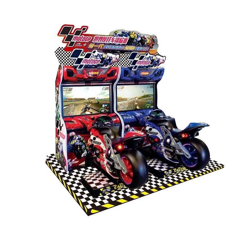 Coin operated games card payment system moto gp simulator arcade racing car game machine for shopping mall