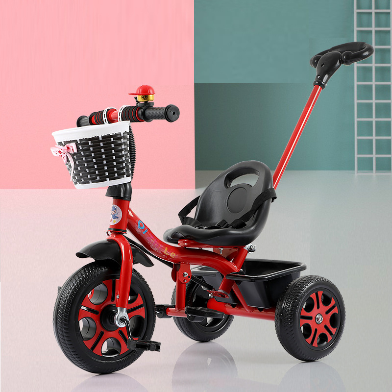 wholesale kids' tricycle tricycles bike for kids baby child multi-function 3 wheel toddler tricycle with back seat