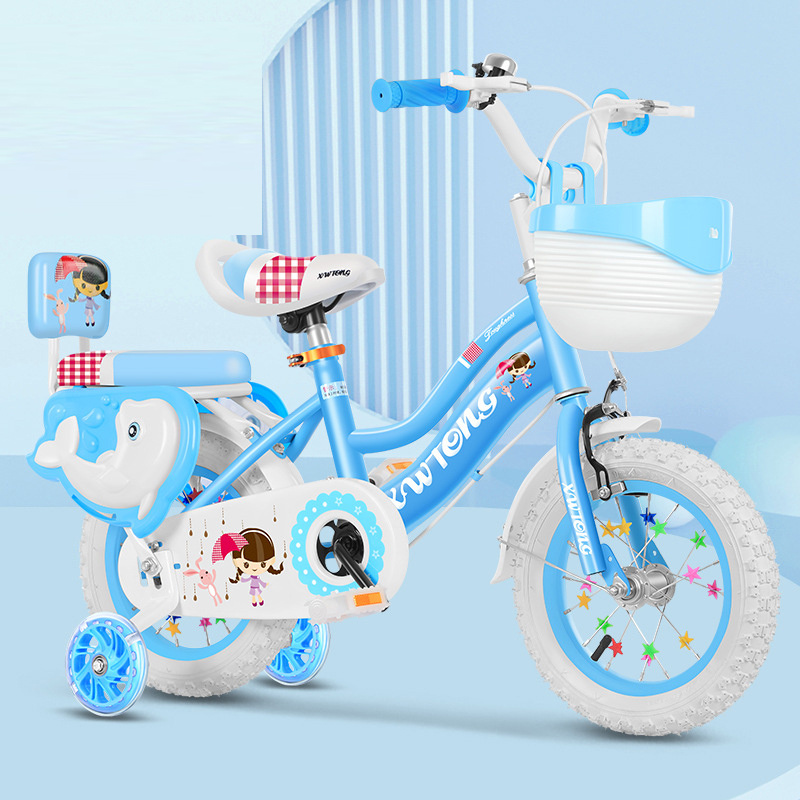 4 Wheel Baby 12 14 16 18 20 Inch Children Bicycle Kids Children Bike Kids' Bike For 2 3-8 Year Kids 10 9-11 Years Old