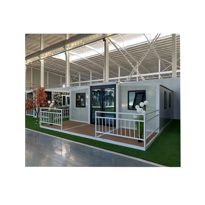 Folding expandable houses light steel folding prefabricated houses villa bedrooms with balconies for sale