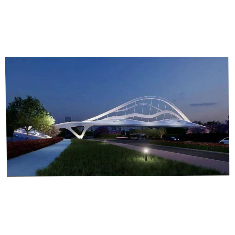 The custom-made factory long-span steel structure bridge engineering cost is low  the application is widespread