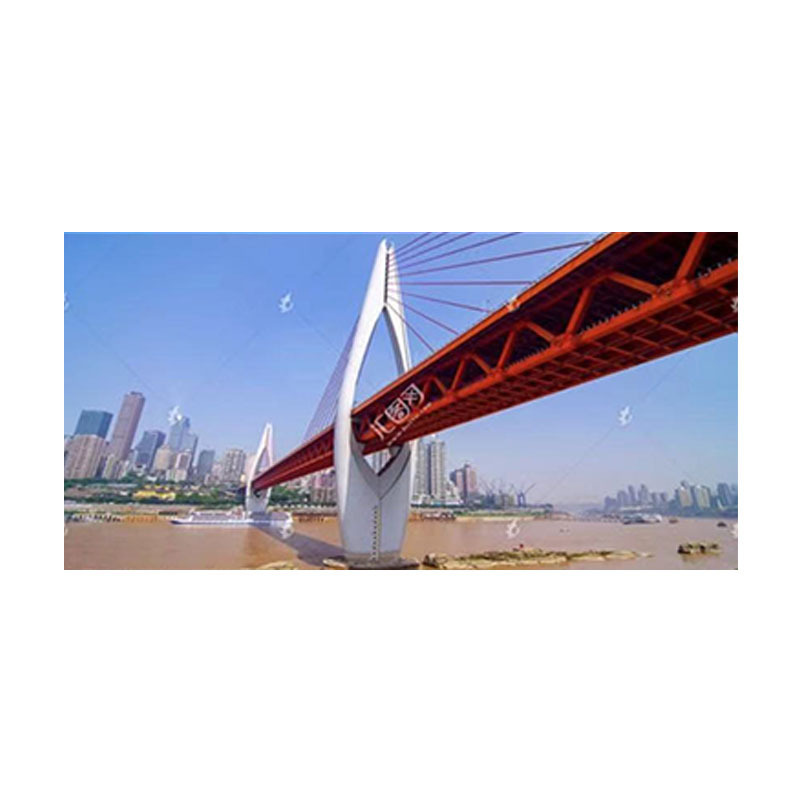 Custom-made long-span steel structure bridge engineering cost is low  widely used