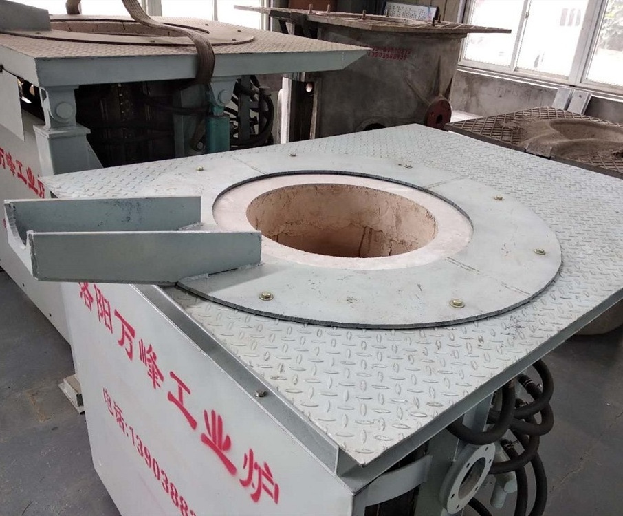 100 kg 500 kg 3 ton crucible furnace for smelting aluminum copper  steel induction melting furnace