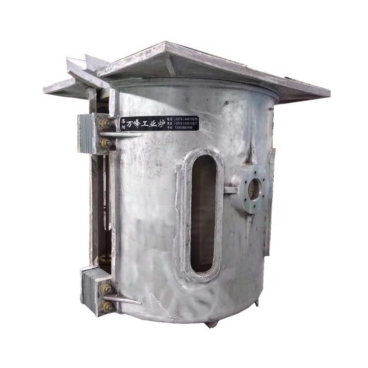 1 Ton Induction Metal Melting Machine 1000 KG Aluminium Can Smelting Furnace for Sale