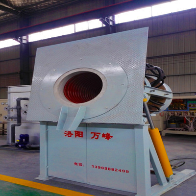 100 kg 500 kg 3 ton crucible furnace for smelting aluminum copper  steel induction melting furnace