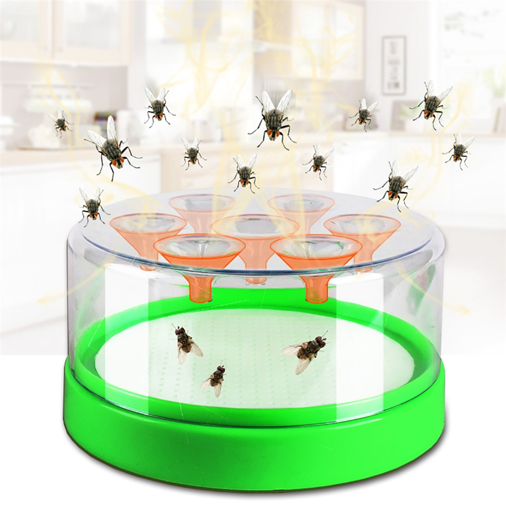 Factory Price Effective Automatic Plastic Pest Fly Bait Station Box Flies Catcher Killing House Fly Trap for Restaurants