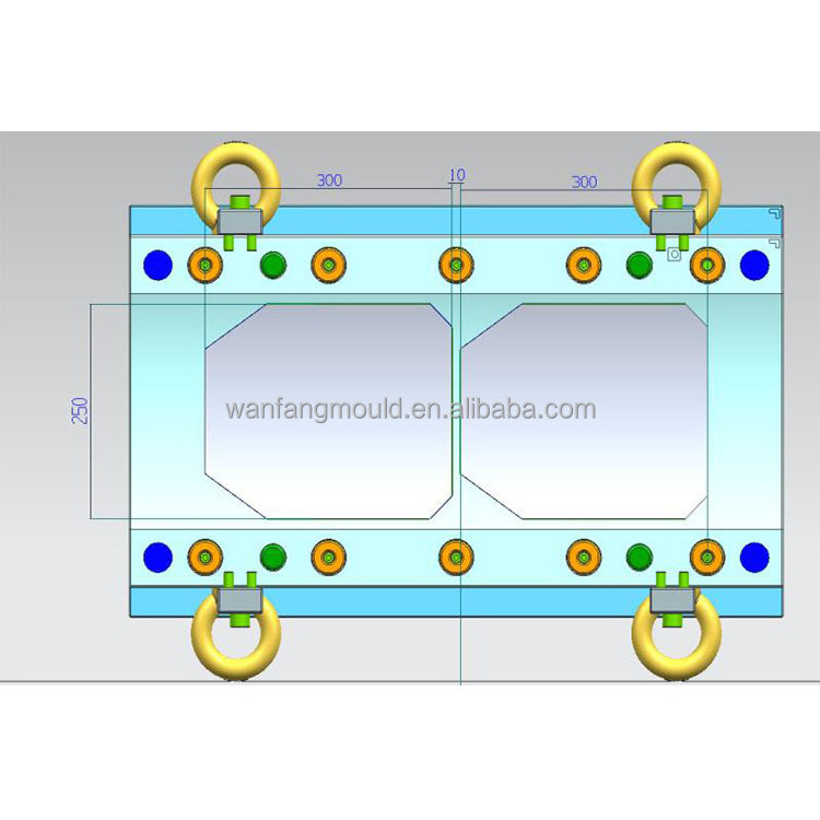 hydraulic press for making body safety plate mold