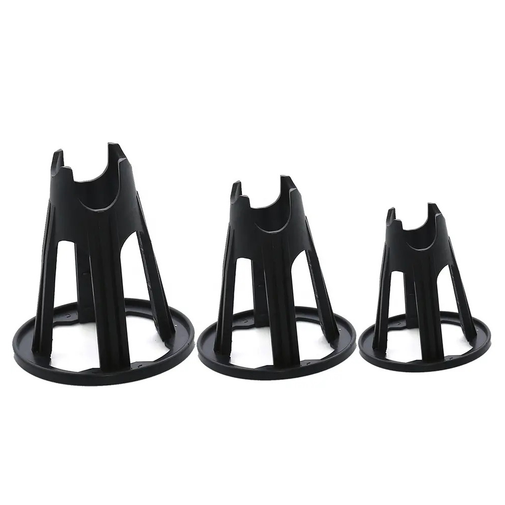 Black color PVC concrete plastic rebar chair spacers for Building Material Reinforced