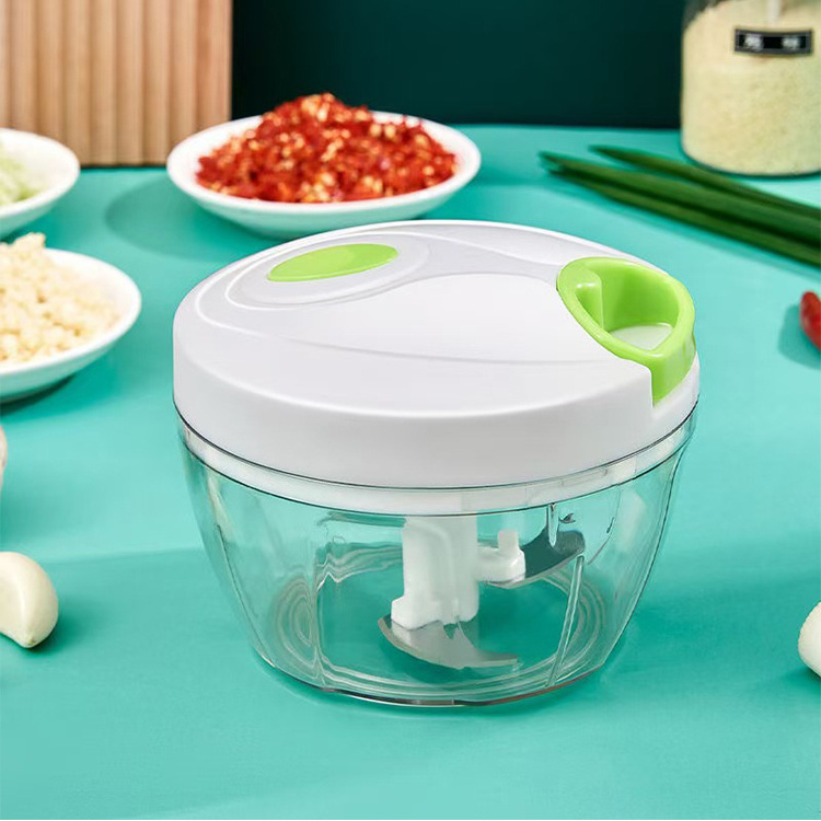 2021 Hot Selling Kitchen Accessories Gadgets Mini 500ml Ginger Meat Garlic Hand Manual Food Pull Pullcord Chopper